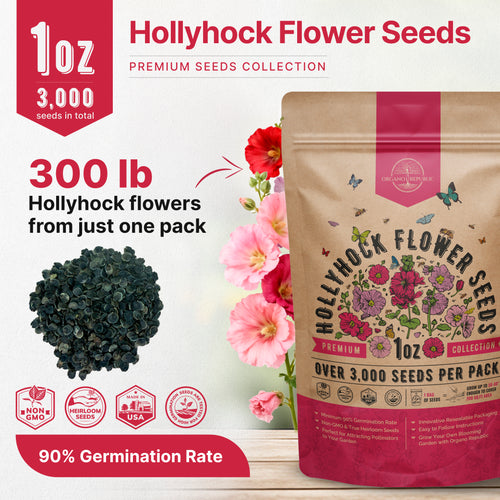 Hollyhock Seeds 1oz