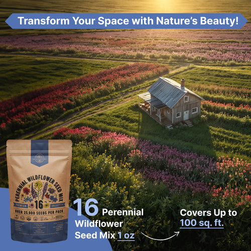 16 Perennial Wildflower Seed Mix 1 oz