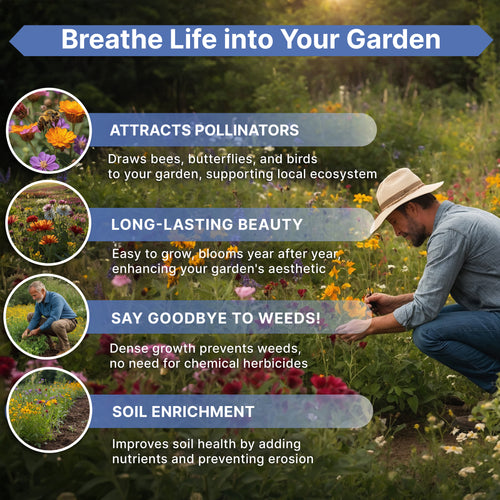 16 Perennial Wildflower Seed Mix 1 oz