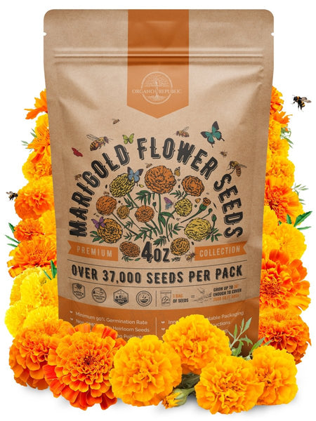 Marigold Seeds Pack 4 oz – Organo Republic