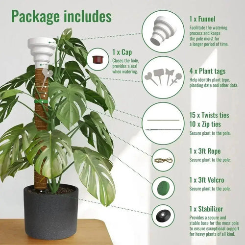 Moss Pole Monstera Plant Support Stakes - 26.4