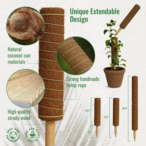Moss Pole Monstera Plant Support Stakes - 26.4