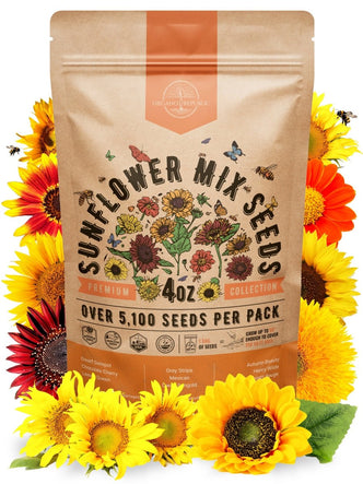 Sunflower Mix Seeds Pack 4 oz