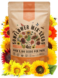 Sunflower Mix Seeds Pack 4 oz