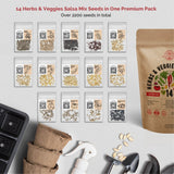 12 Easy to Grow Herb and 14 Herb, Tomato & Chili Pepper Seeds Variety Packs Bundle - Organo Republic