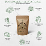 7 Lettuce & Arugula Microgreen Seeds Variety Packs Bundle - Organo Republic