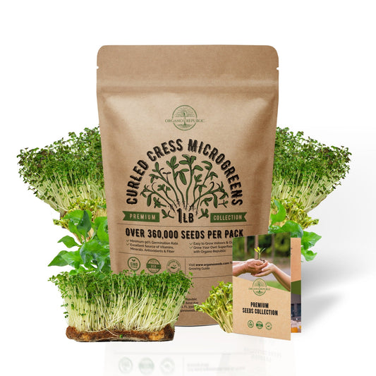 Microgreens & Sprouting Seeds - Cress Sprouting & Microgreens Seeds - Over 360 000 Non-GMO, Heirloom Seeds 2048